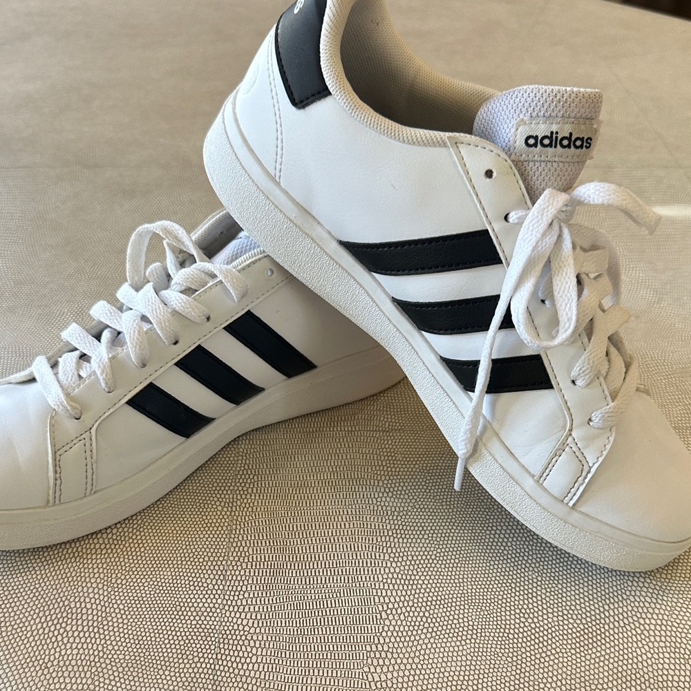 adidas White and Black Athletic Shoes